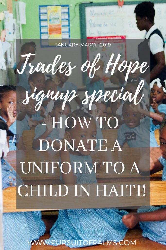 Find out how YOU can provide a school uniform to a child in Haiti with Trades of Hope! Start your Fair Trade business that impacts people all around the globe with Trades of Hope today! Click to read and email tawnyandluke@kindredmovement.com with any questions you may have about this incentive! #tradesofhope #directsales #fairtrade #ethical