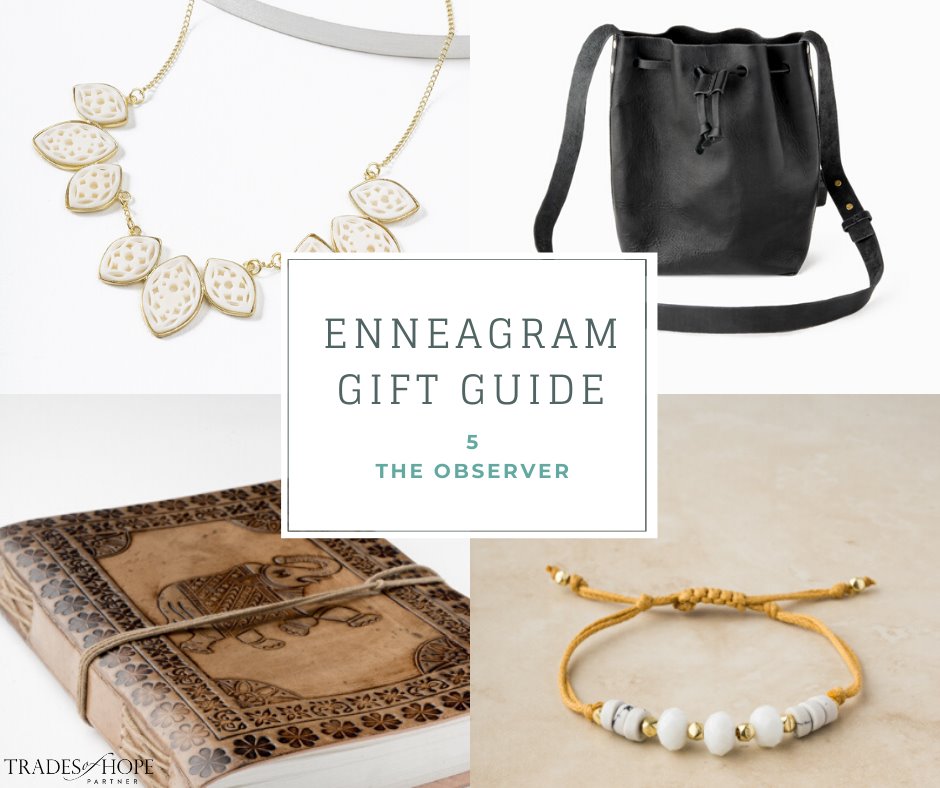 Enneagram Type 5 Fair Trade Gift Guide | Read all about the Type 4 Gift ideas! Click for details on how to purchase these gorgeous Fair Trade & Ethical Gifts for yourself! #fairtrade #ethical #giftguide #tradesofhope #directsales #enneagram