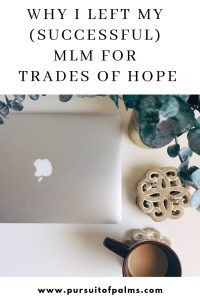 Find out the 5 reasons why I left my previous MLM/Direct Sales company to join Trades of Hope, a missional and Fair Trade direct sales company! Click to read and email tawnyandluke@kindredmovement.com with any questions you may have about joining! #tradesofhope #directsales #fairtrade #ethical