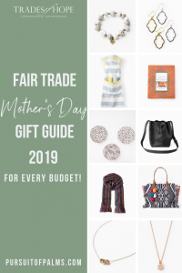 Shop for Mother's Day with these fair trade + ethical gift ideas! Every purchase empowers women out of poverty! This blog posts my top 10 picks for Mother's Day Gifts in 2019! Click through to read the gift guide and email me at tawnyandluke@kindredmovement.com for a FREE gift! #tradesofhope #fairtrade #ethical #directsales #mothersday #giftideas